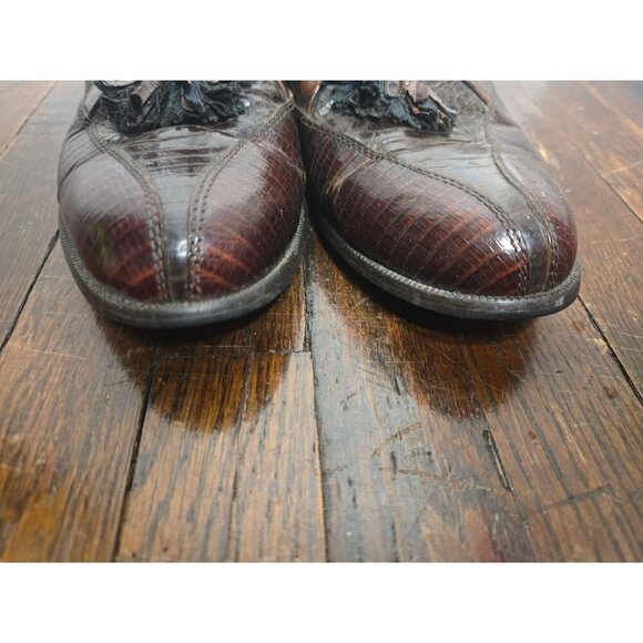 Stacy Adams Genuine Snake Brown Men\'s Loafers main image 11